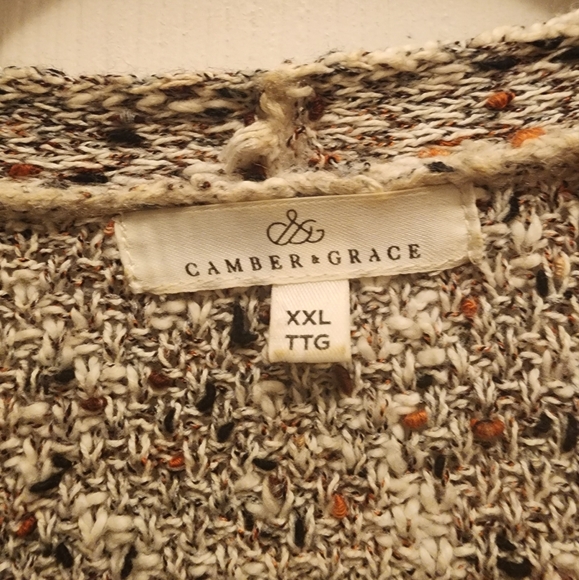 Camber & Grace open front sweater cardigan with belt - Picture 4 of 5